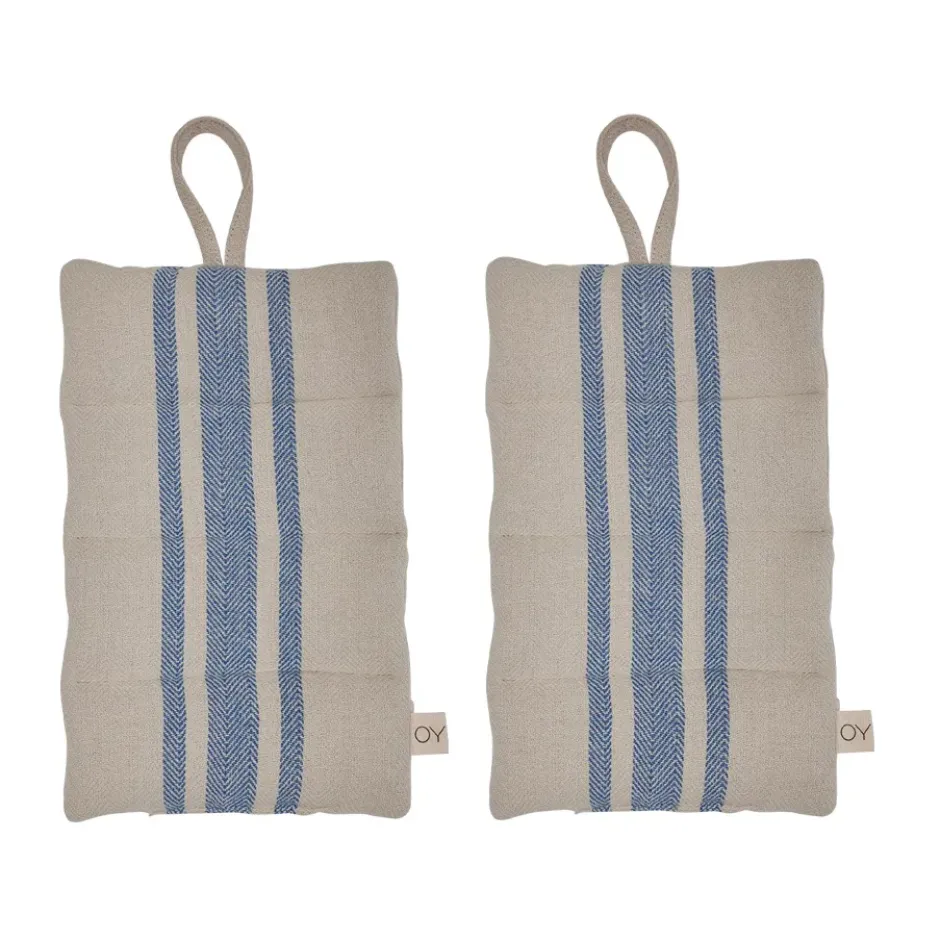 Pellava patalappu 2-pack, Sininen