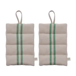 Pellava patalappu 2-pack, Vihreä