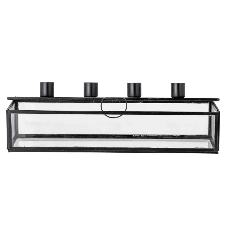 Pelo adventtikynttilänjalka 34 cm, Musta-kirkas