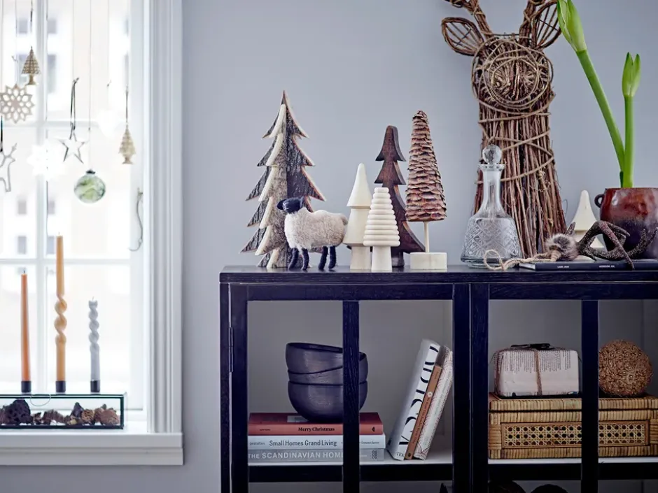 Pelo adventtikynttilänjalka 34 cm, Musta-kirkas