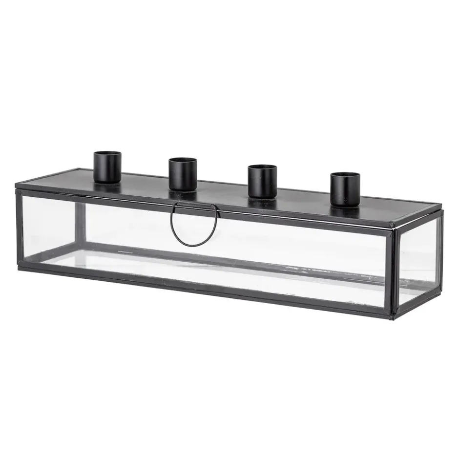 Pelo adventtikynttilänjalka 34 cm, Musta-kirkas