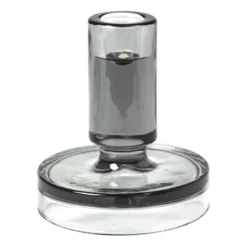 Petra kynttilänjalka smoked pearl dark grey, 11 cm