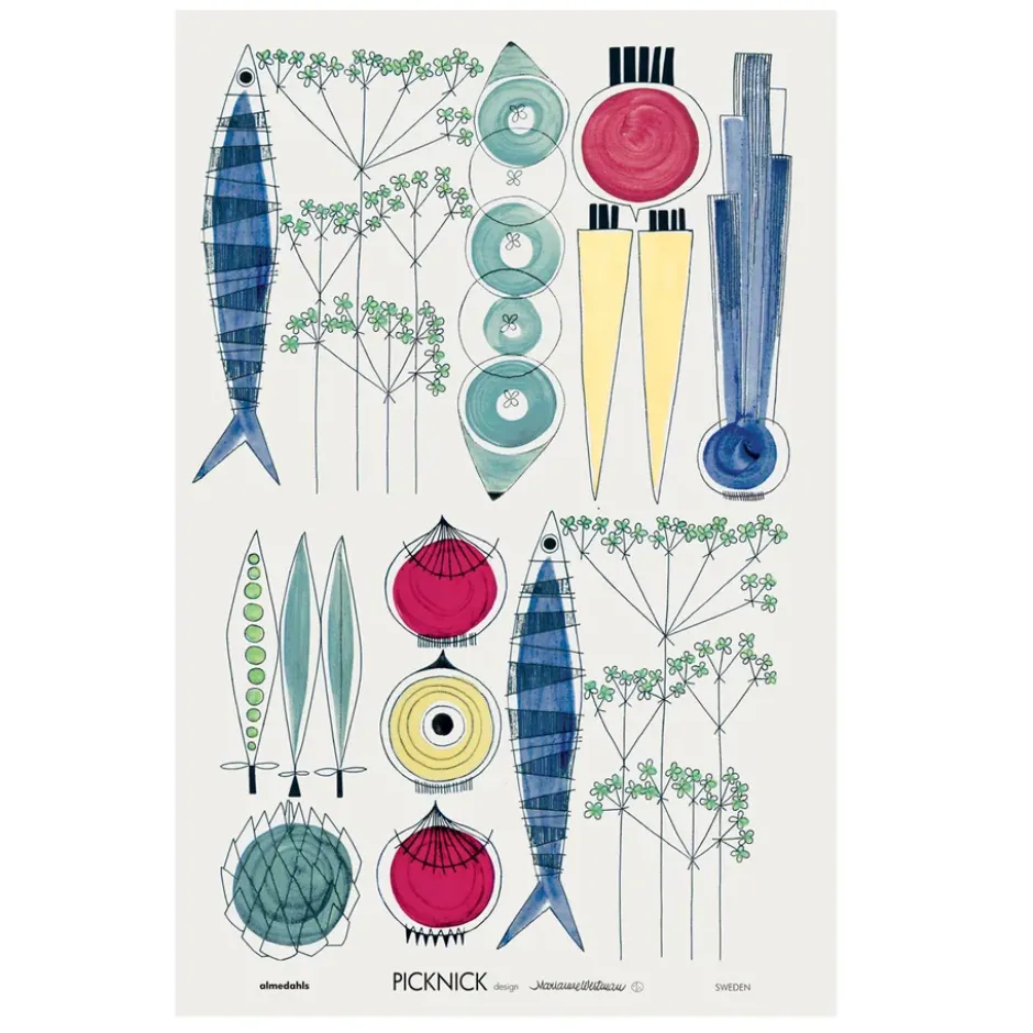 Picknick keittiöpyyhe, 47x70 cm