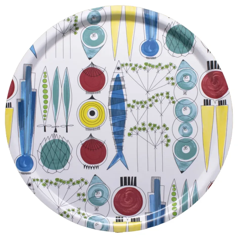 Picknick pyöreä tarjotin Ø 38 cm, Multi