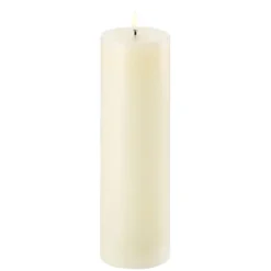 Pillar LED-kynttilä 7,8 x 25 cm, Norsunluu