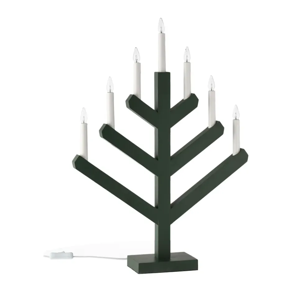 Pine adventtikynttilänjalka 62 cm, Vihreä