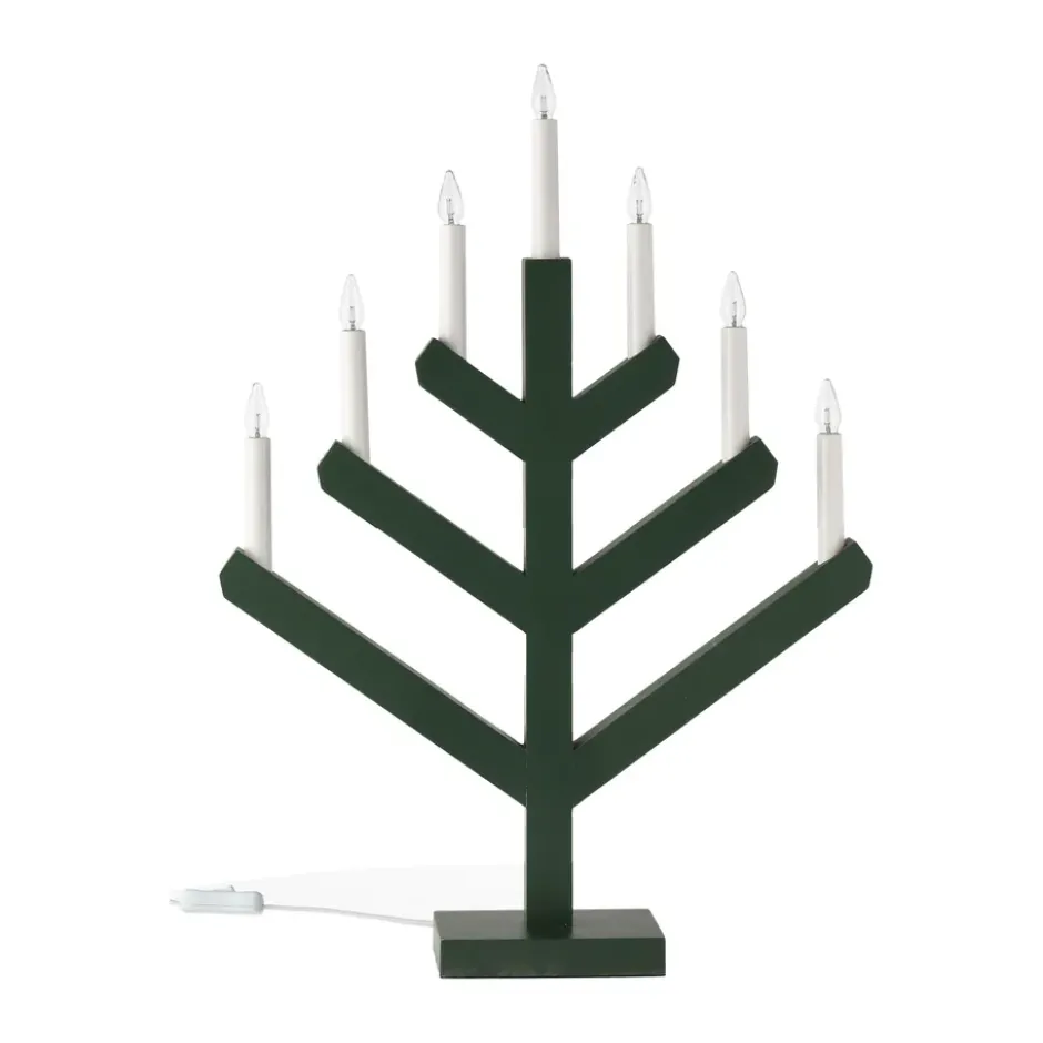 Pine adventtikynttilänjalka 62 cm, Vihreä
