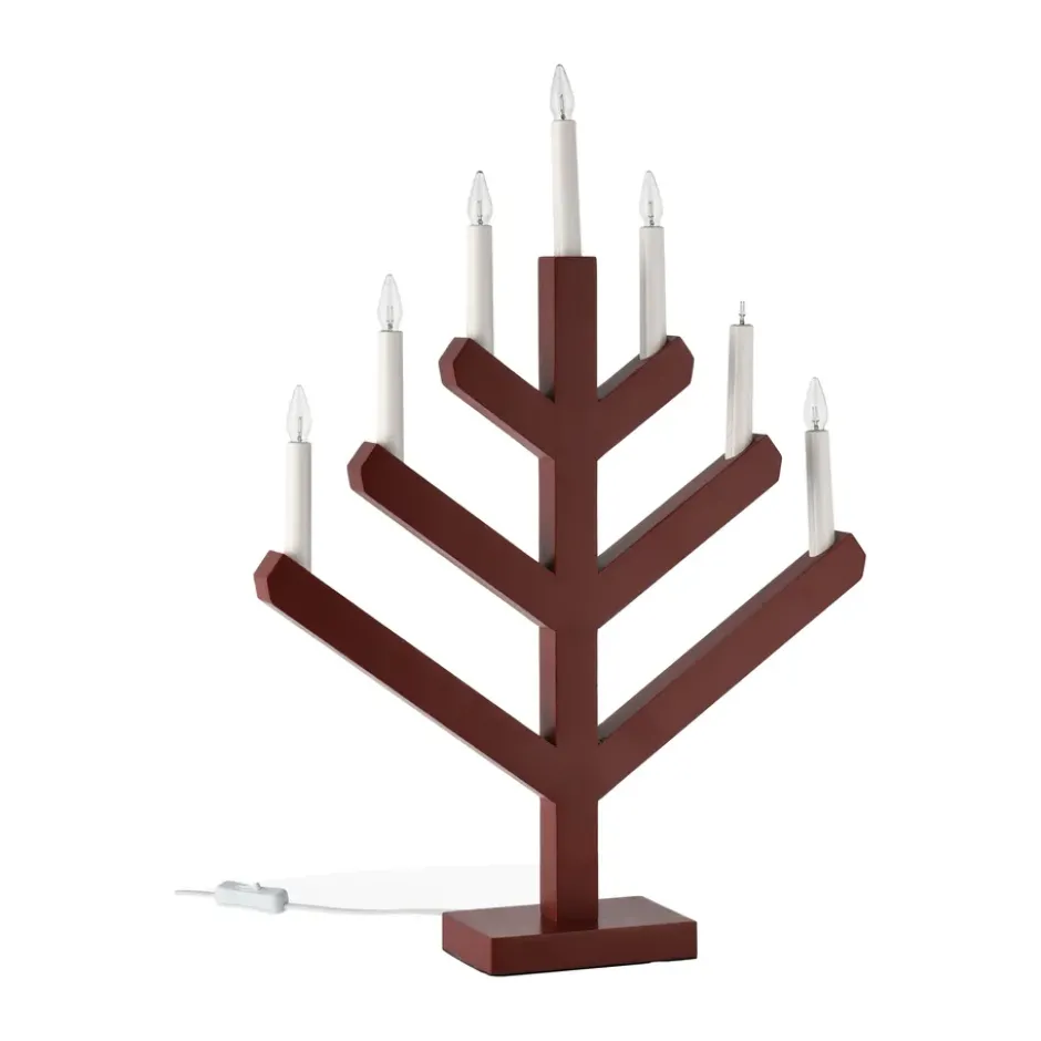 Pine adventtikynttilänjalka 62 cm, Punainen