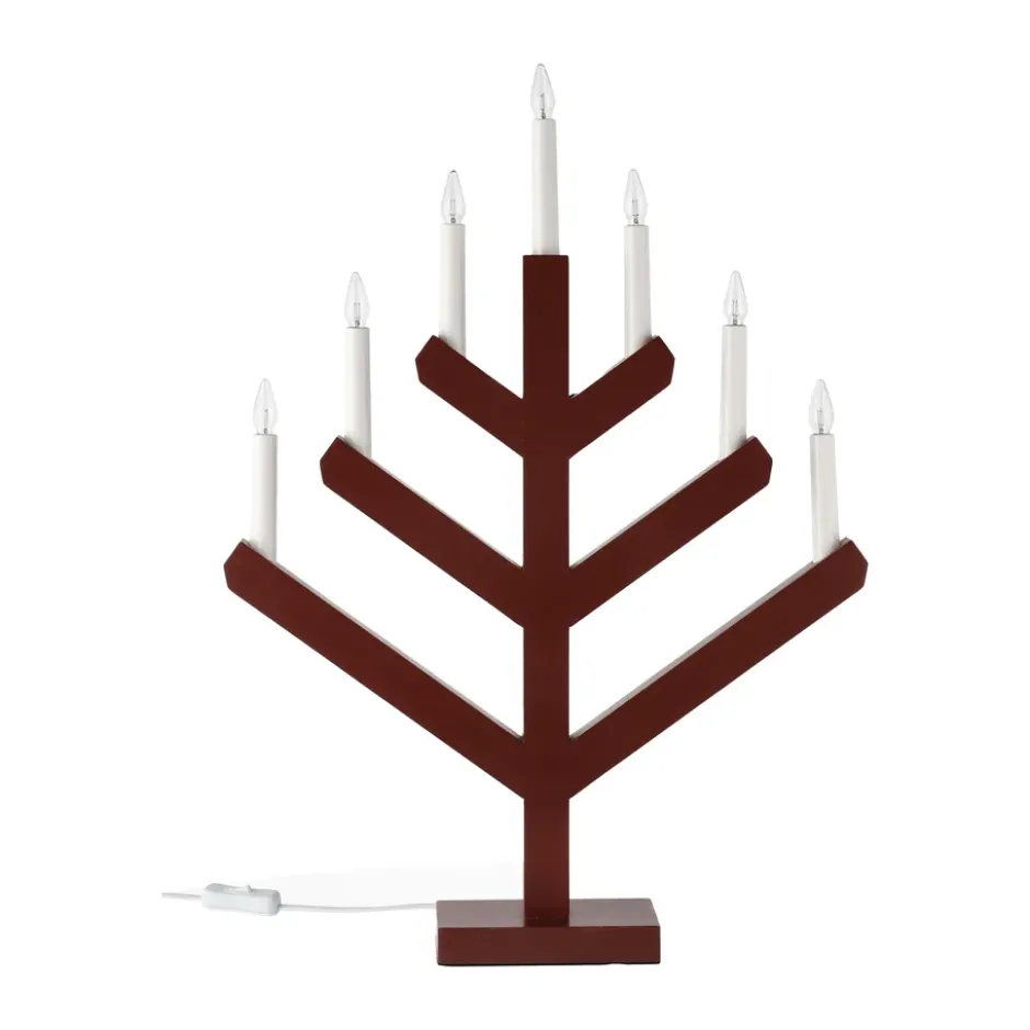 Pine adventtikynttilänjalka 62 cm, Punainen