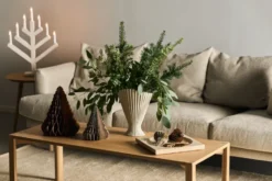 Pine adventtikynttilänjalka 62 cm, Valkolaseroitu