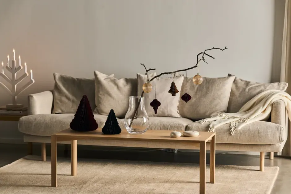 Pine adventtikynttilänjalka 62 cm, Valkolaseroitu