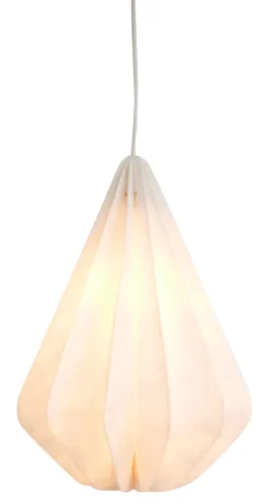 Pinecone riippuvalaisin, White