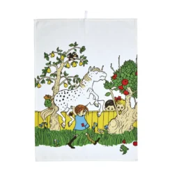 Pippi keittiöpyyhe 50x70 cm, Tie kotiin