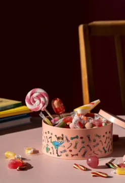 Pippi säilytysrasia kannella Ø15 cm, Candy