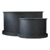 Plant bowl -ruukku 2-pakkaus, Black