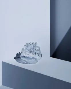 Polar kynttilänjalka pieni 19 cm, Läpinäkyvä