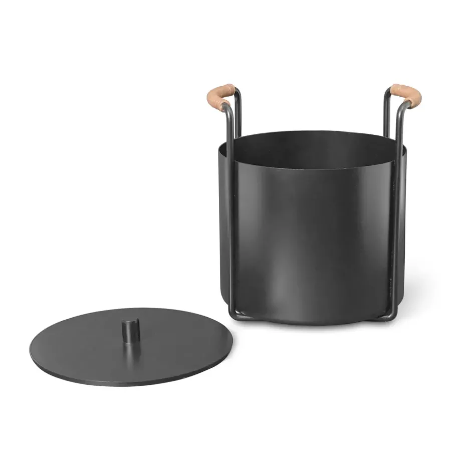 Port sytytys- ja tuhka-ämpäri, Black