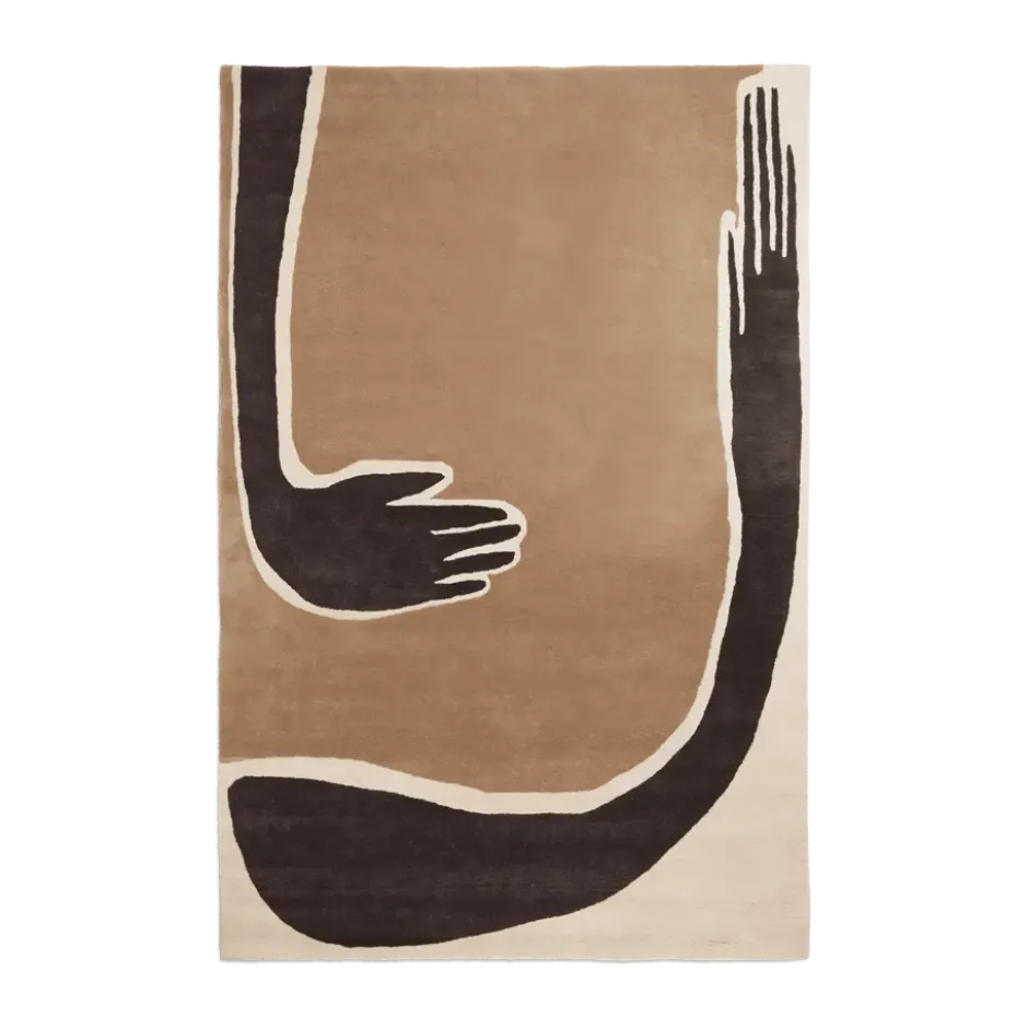 Pose matto, Coffee-off white, 200x300 cm