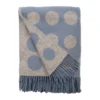 Pricktyg torkkupeitto 130 x 170 cm, Sininen-beige
