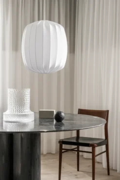 Prisma lampunvarjostin Ø 45 cm pellava, White
