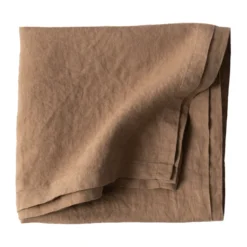 Pöytäliina pellavaa 175x175 cm, Hazelnut