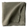 Pöytäliina pellavaa 175x175 cm, Olive