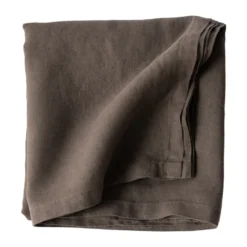 Pöytäliina pellavaa 175x175 cm, Taupe