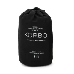 Pyykkisäkki Korbo koriin, musta 65 l