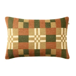 Ravi tyynynpäällinen, Apricot Orange-Cactus Green-Khaki, 40x60 cm