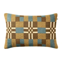 Ravi tyynynpäällinen, Khaki-Heaven Blue-Taupe, 40x60 cm