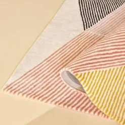 Rectangles-villamatto, vaaleanpunainen, 200x300 cm