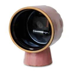 Retro keramiikkakello 16,2 cm, Pinkki
