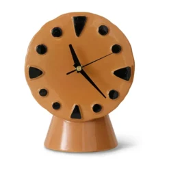 Retro keramiikkakello 20,8 cm, Virheä.