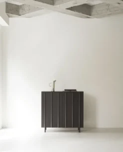 Rib kaappi 96 x 98,5 cm, Soft Black
