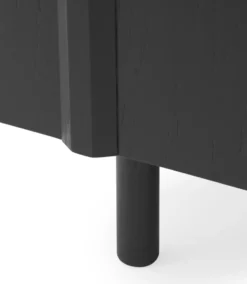 Rib sivupöytä 45 x 159 cm, Soft Black