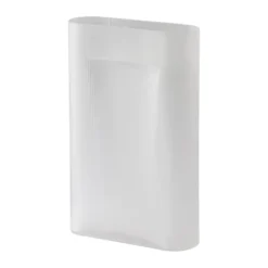 Ridge maljakko huurrettu lasi 48,5 cm, White