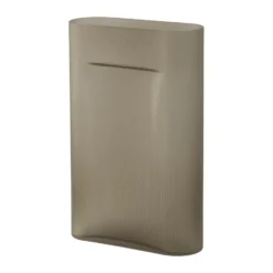 Ridge maljakko huurrettu lasi 48,5 cm, Taupe