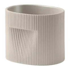 Ridge ruukku 15 cm, Beige
