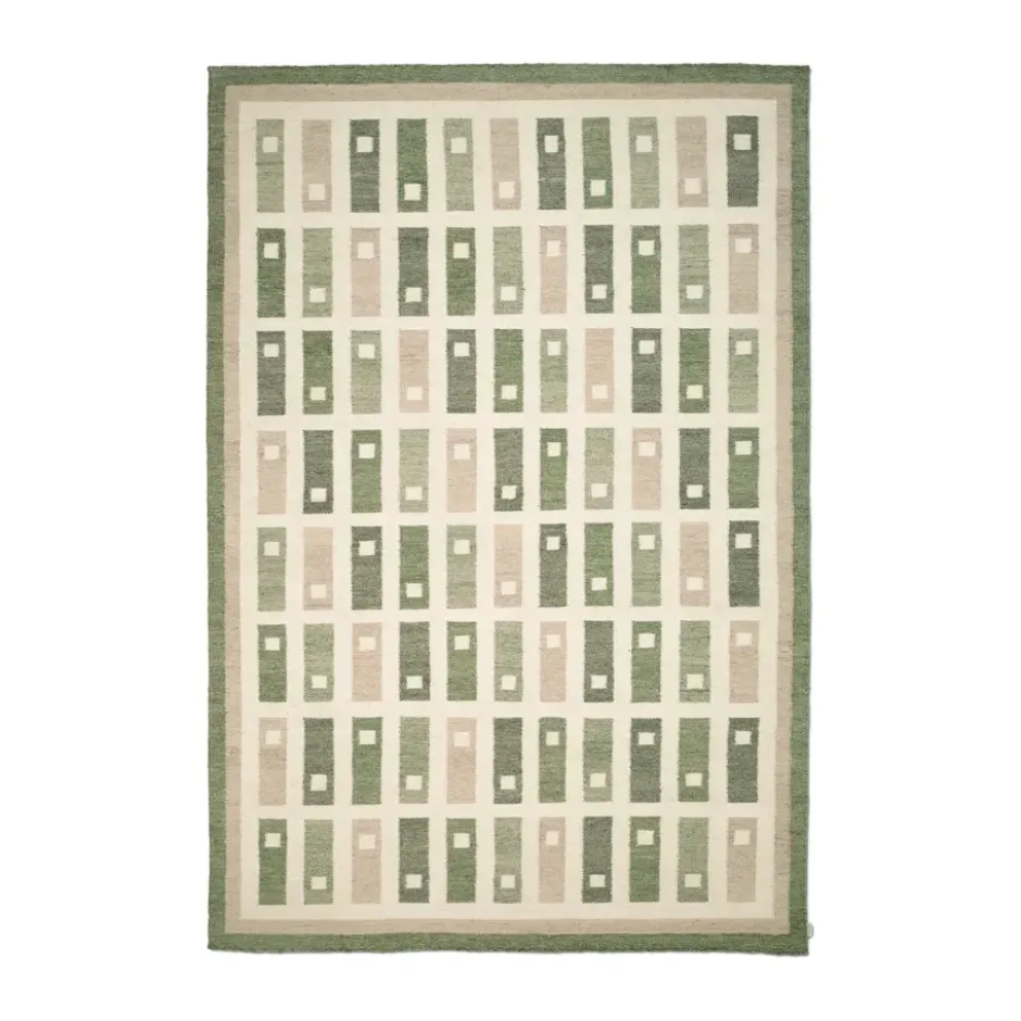Röllakan Fyrbo matto, Vihreä, 170x230 cm