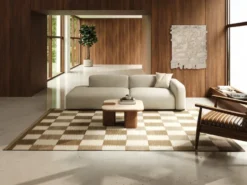 Röllakan Tagel-matto, Beige, 250x350 cm