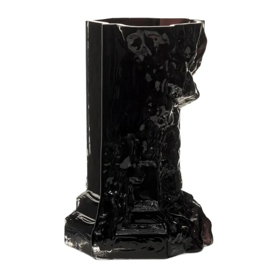 Rocky Baroque maljakko 25 cm, Totally black