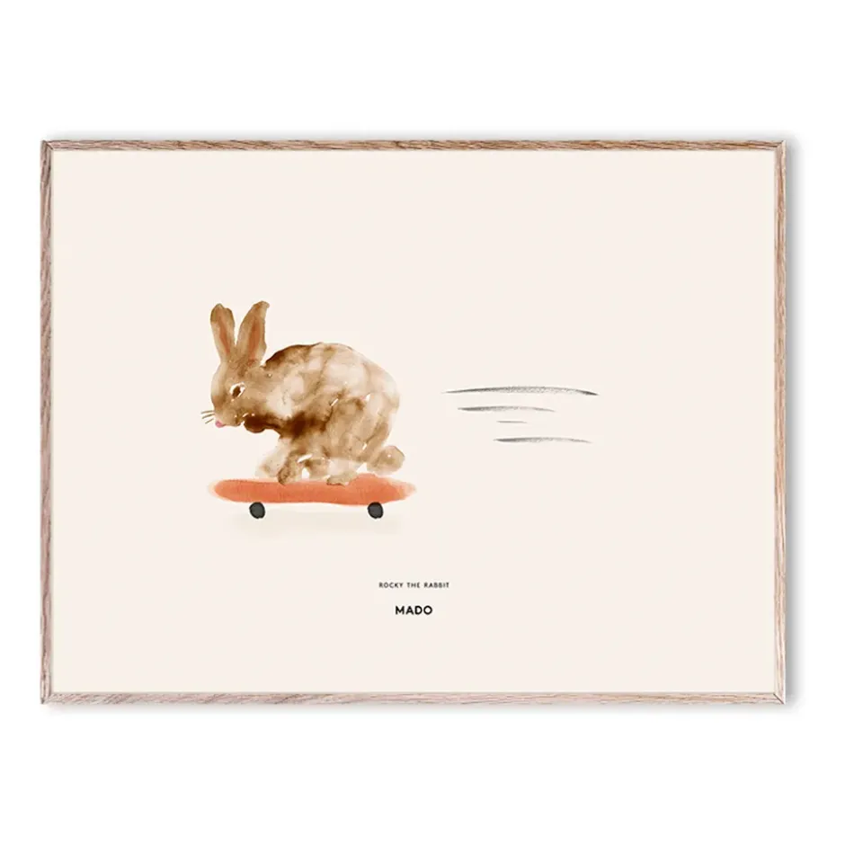 Rocky the Rabbit -juliste, 30x40 cm