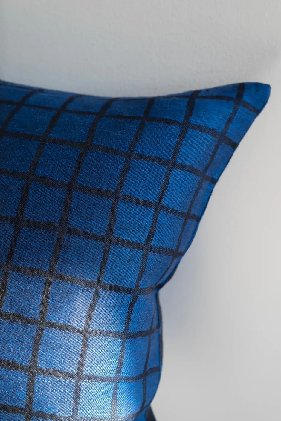 Rutig tyynynpäällinen 48 x 68 cm, Blue-black