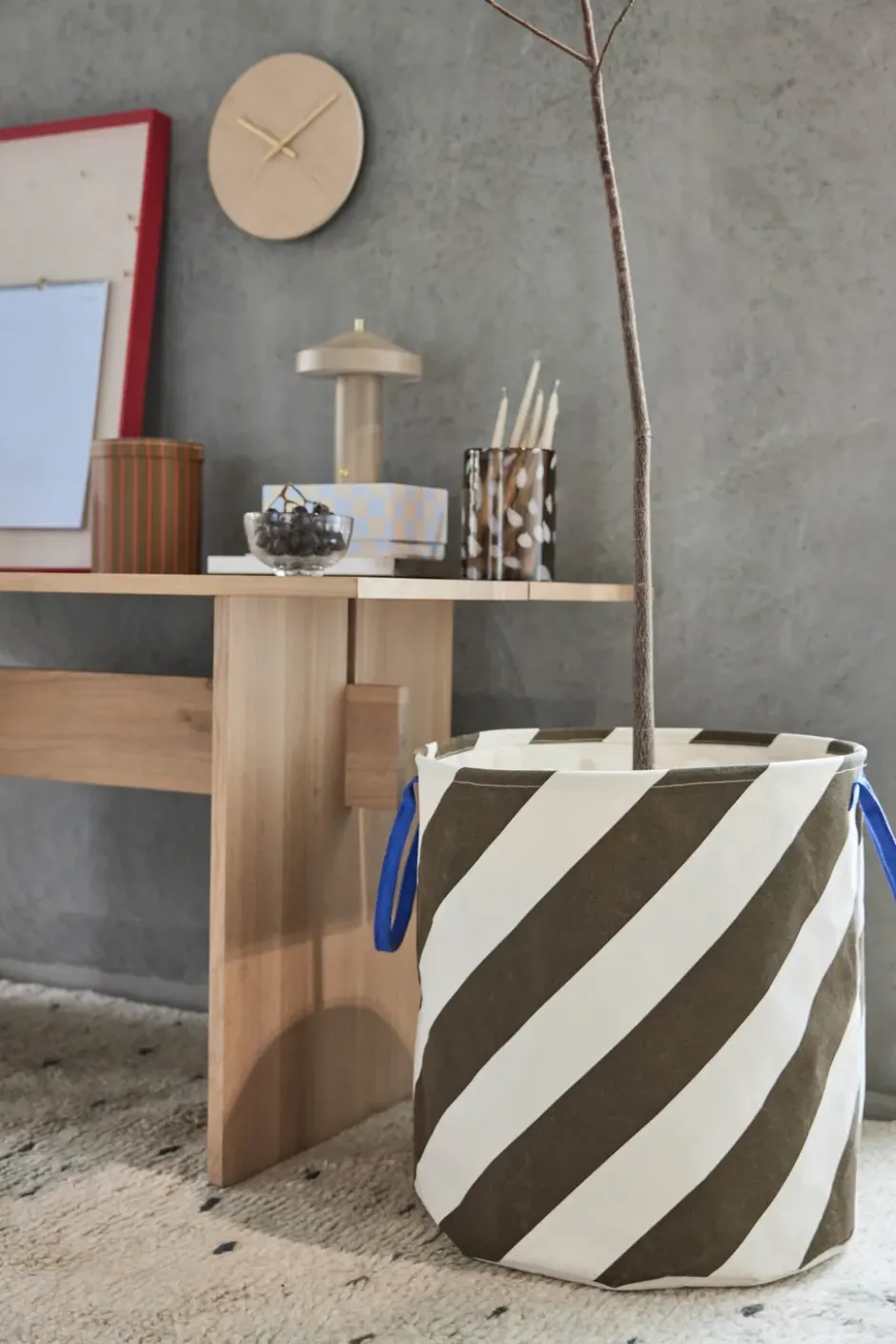 Sakki säilytyskori 54 cm, Suklaa