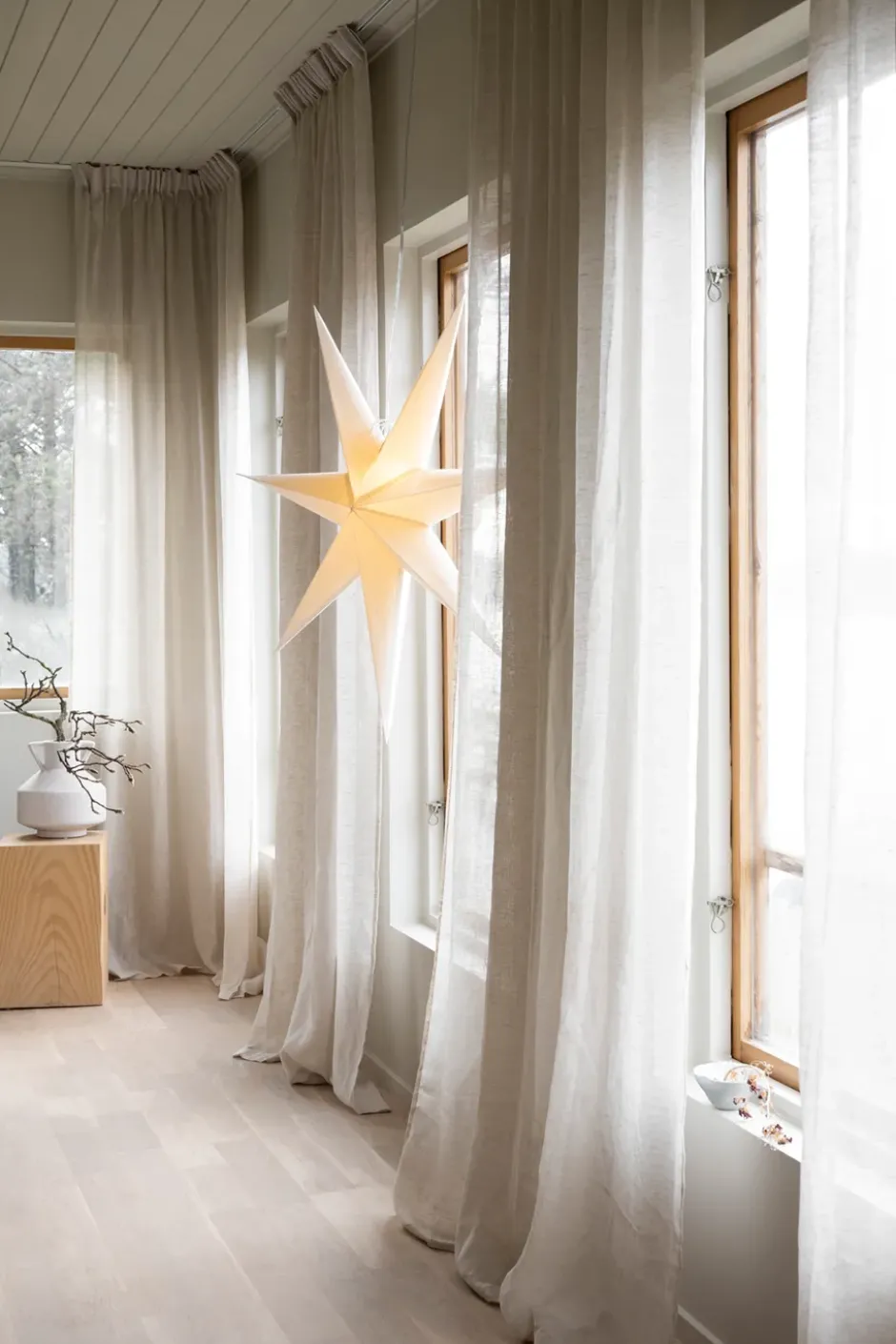 Sally adventtitähti Ø 100 cm, Valkoinen