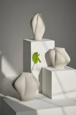 Saltare maljakko, Cream, Ø17×35 cm