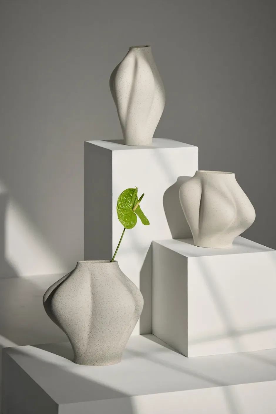 Saltare maljakko, Cream, Ø17×35 cm