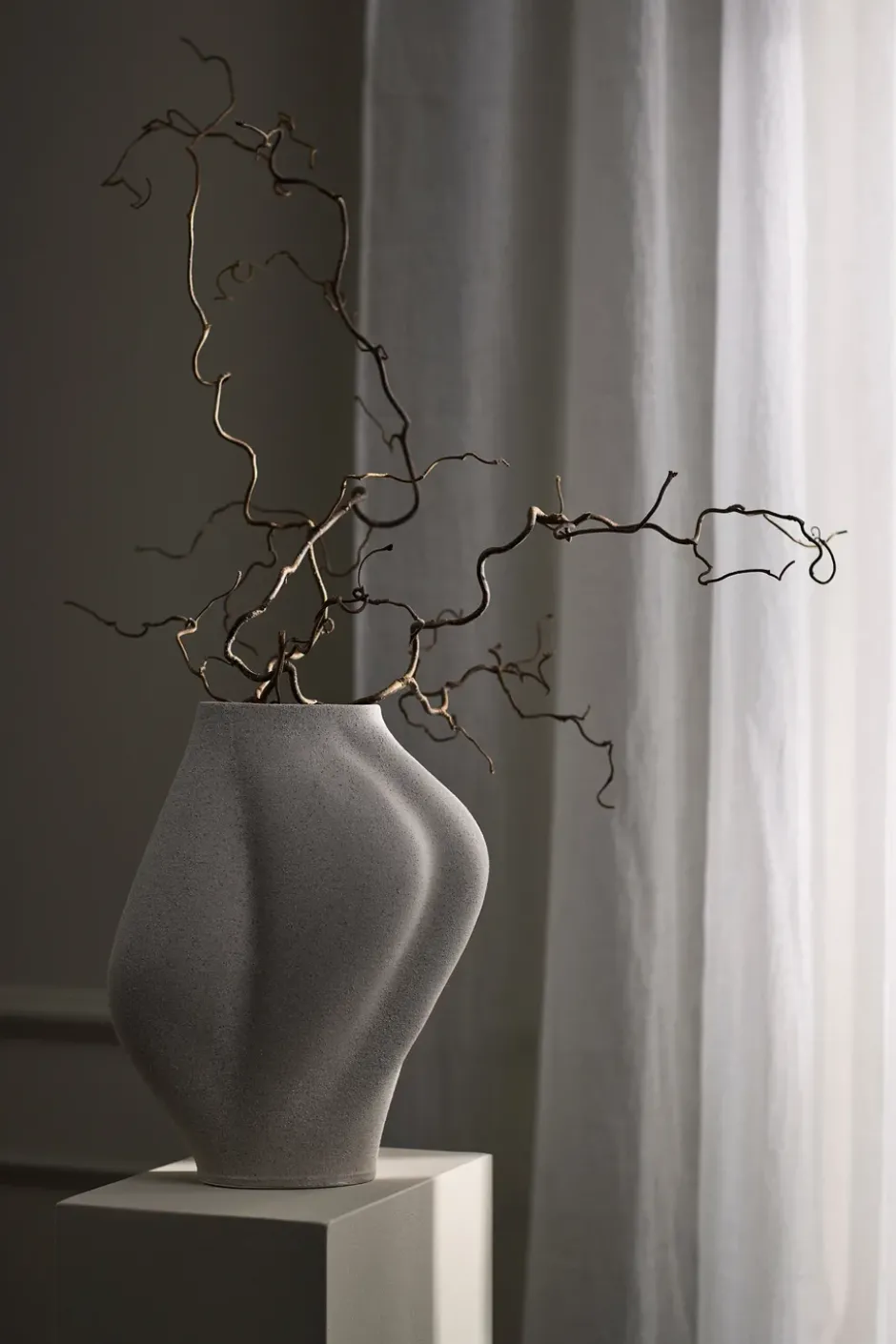 Saltare maljakko, Taupe, Ø17×35 cm