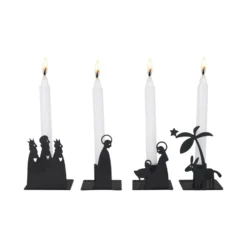 Seimi adventtikynttilänjalka metali, Pieni