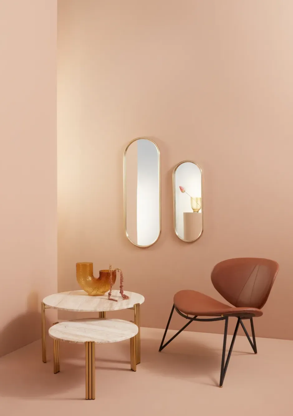 Semper loungetuoli, Black-cognac